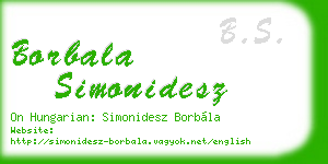 borbala simonidesz business card